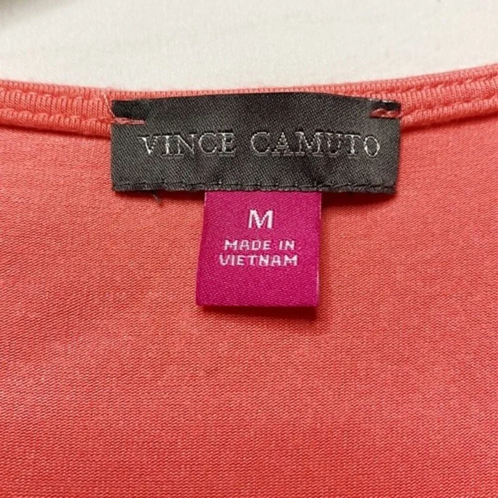 Vince Camuto Cool Melon Tie Front Balletcore Sleeveless Top Size Medium